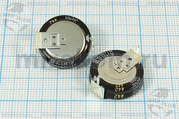ионистор   1,500Ф\5,5\19x5\\+70C\\2P10\EECS5R5H155