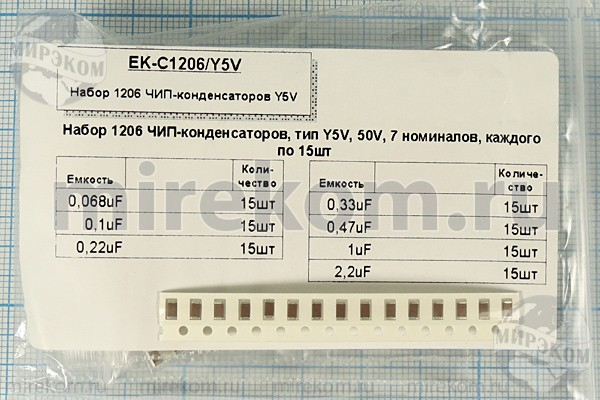 к        0,068 мкФ~    2,2 мкФ\\1206\\\Y5V\\EK-C12