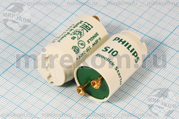 Л     Стартер 220В\2P\ 65Вт\бел\21x39\He\S10\Phili