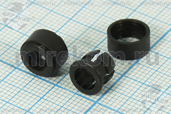 держатель светодиода\ 5мм\ 8x 7\\\чер пл\BL-C2\