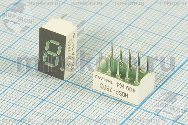 СД дисплей  7/1 \ 7,6\зел\ОА\ 6800\HDSP-7803\