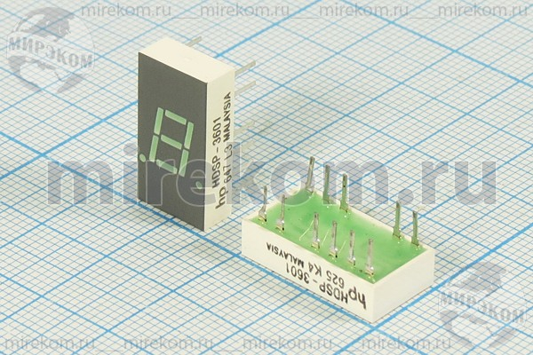 СД дисплей  7/1 \ 7,6\зел\ОА\ 2700\HDSP-3601\