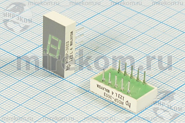 СД дисплей  7/1 \ 7,6\зел\ОК\ 2700\HDSP-3603\