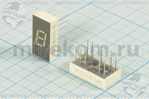 СД дисплей  7/1 \ 7,6\зел\ОК\    8\GNS-3011CG\