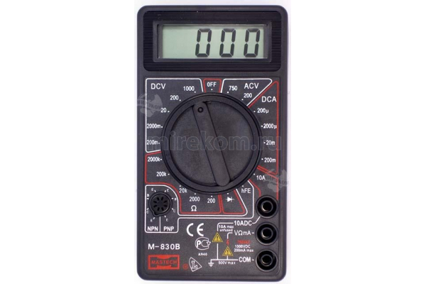 приб мультиметр\цифр\M830B\черный\MASTECH