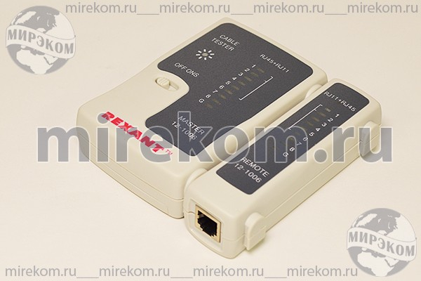 приб тестер кабелей RJ11,RJ45\12-1006\