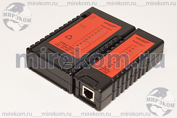 приб тестер кабелей RJ11,RJ45\NF-468\
